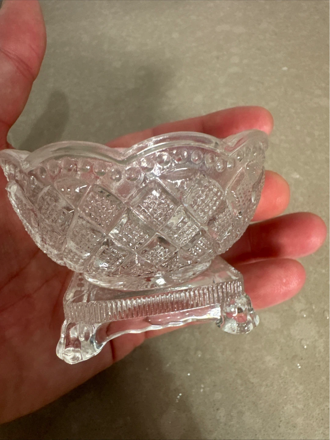 Clear Glass Candy Dish Bowl - photo 5