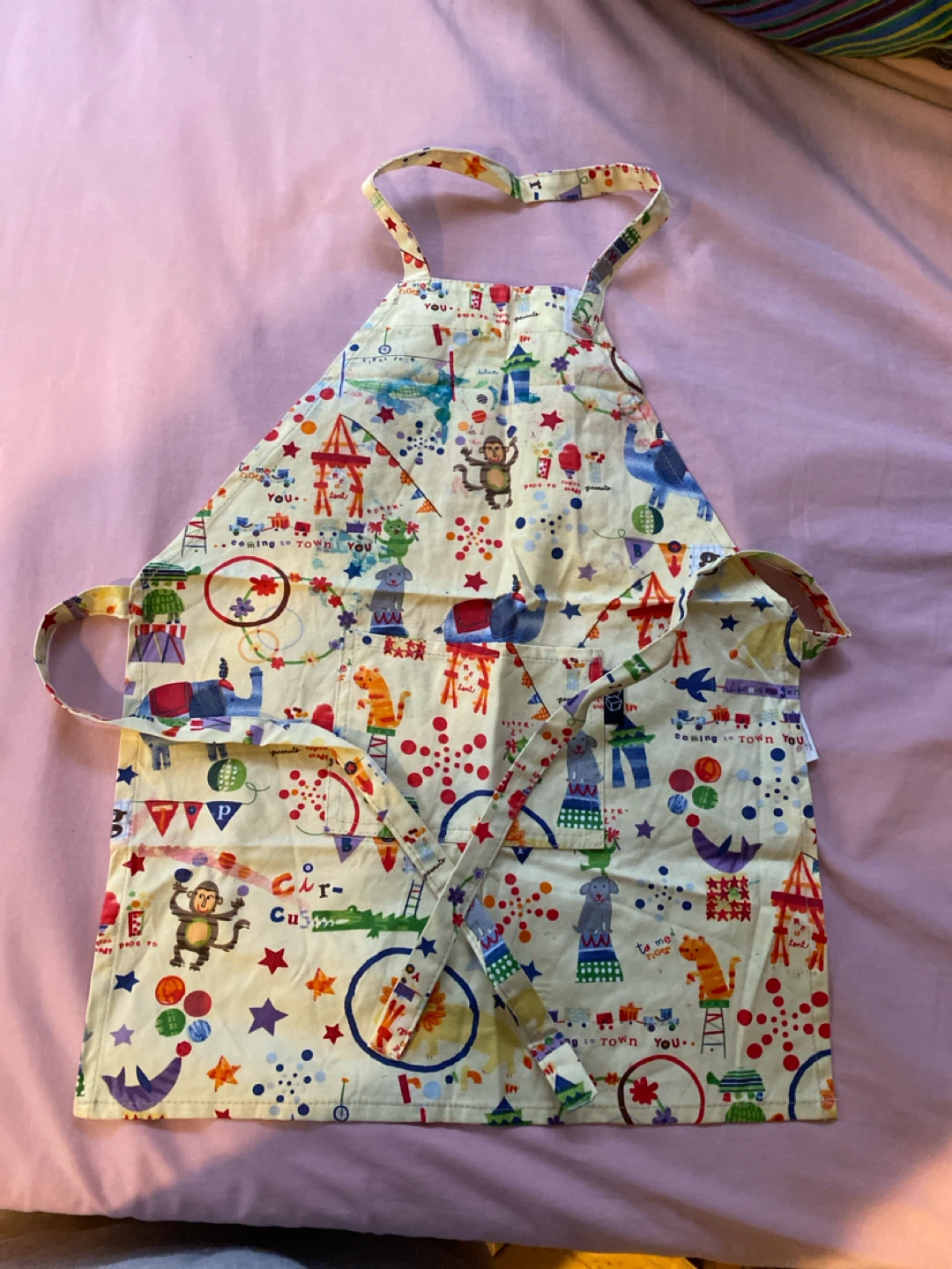 Kids Circus Print Apron