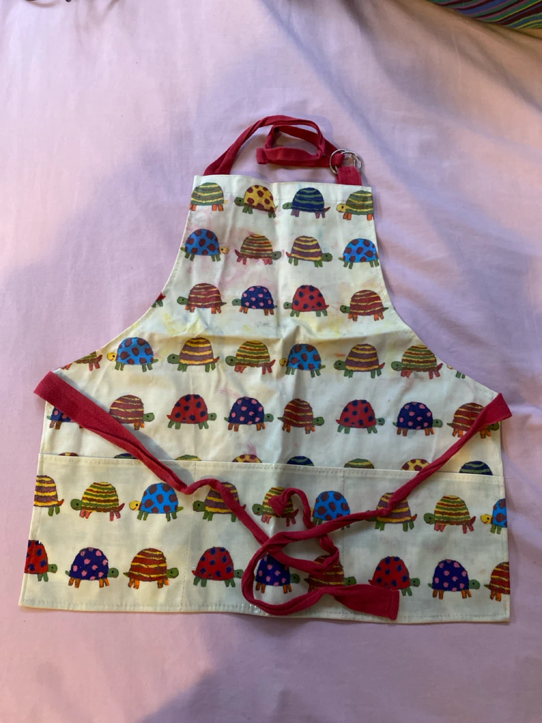 Kids' Apron with Turtle Print