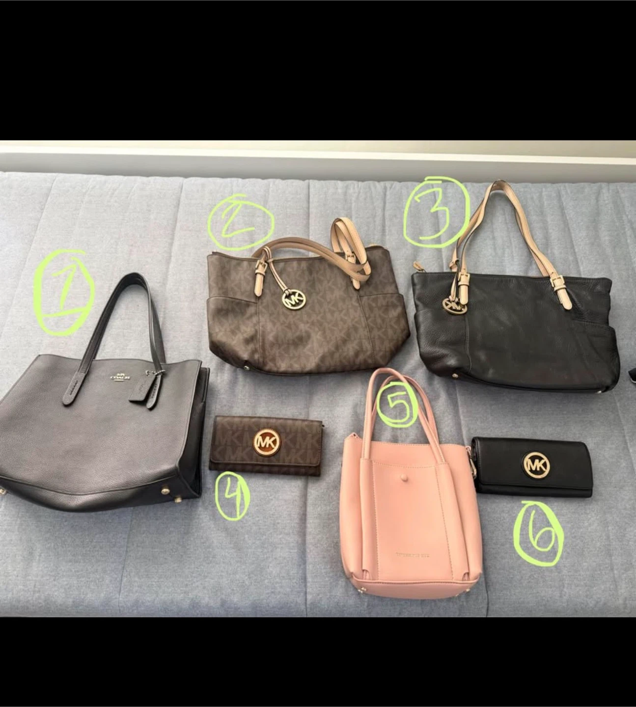 Assorted Michael Kors and Coach Purses & Wallets