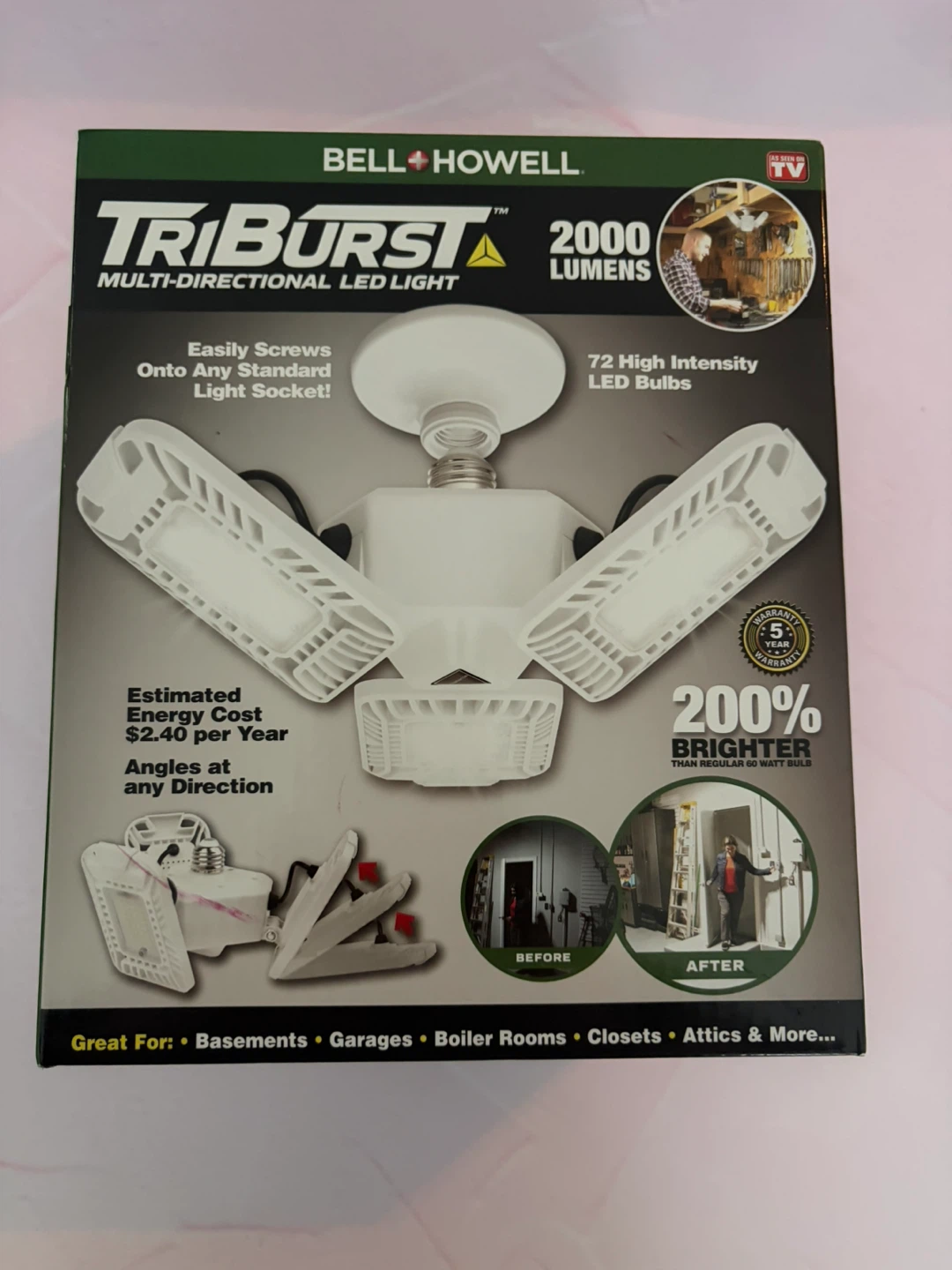 New Triburst 2000 Lumens Multi-Directional Led Light - photo 2