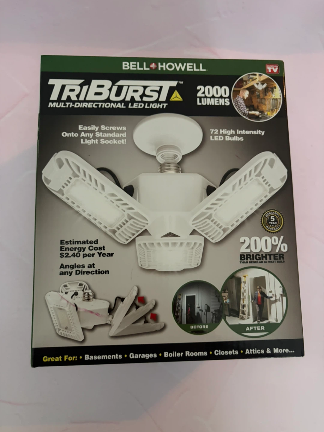 New Triburst 2000 Lumens Multi-Directional Led Light - photo 3