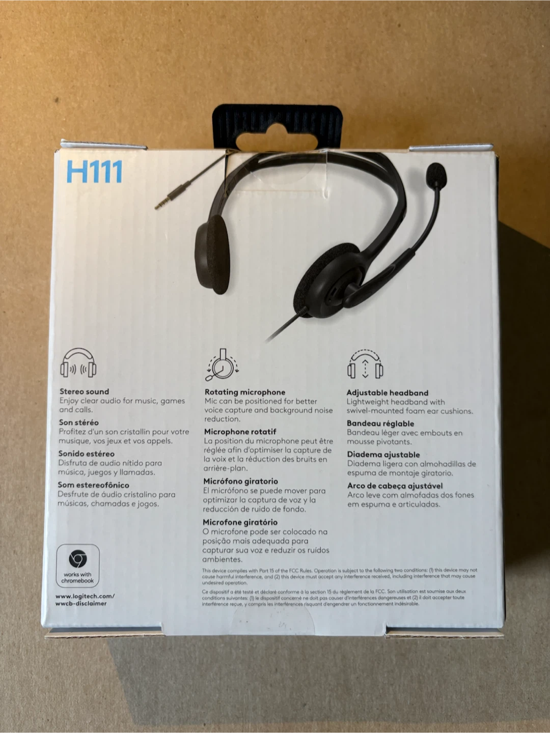 Logitech H111 Stereo Headset with Microphone - photo 2