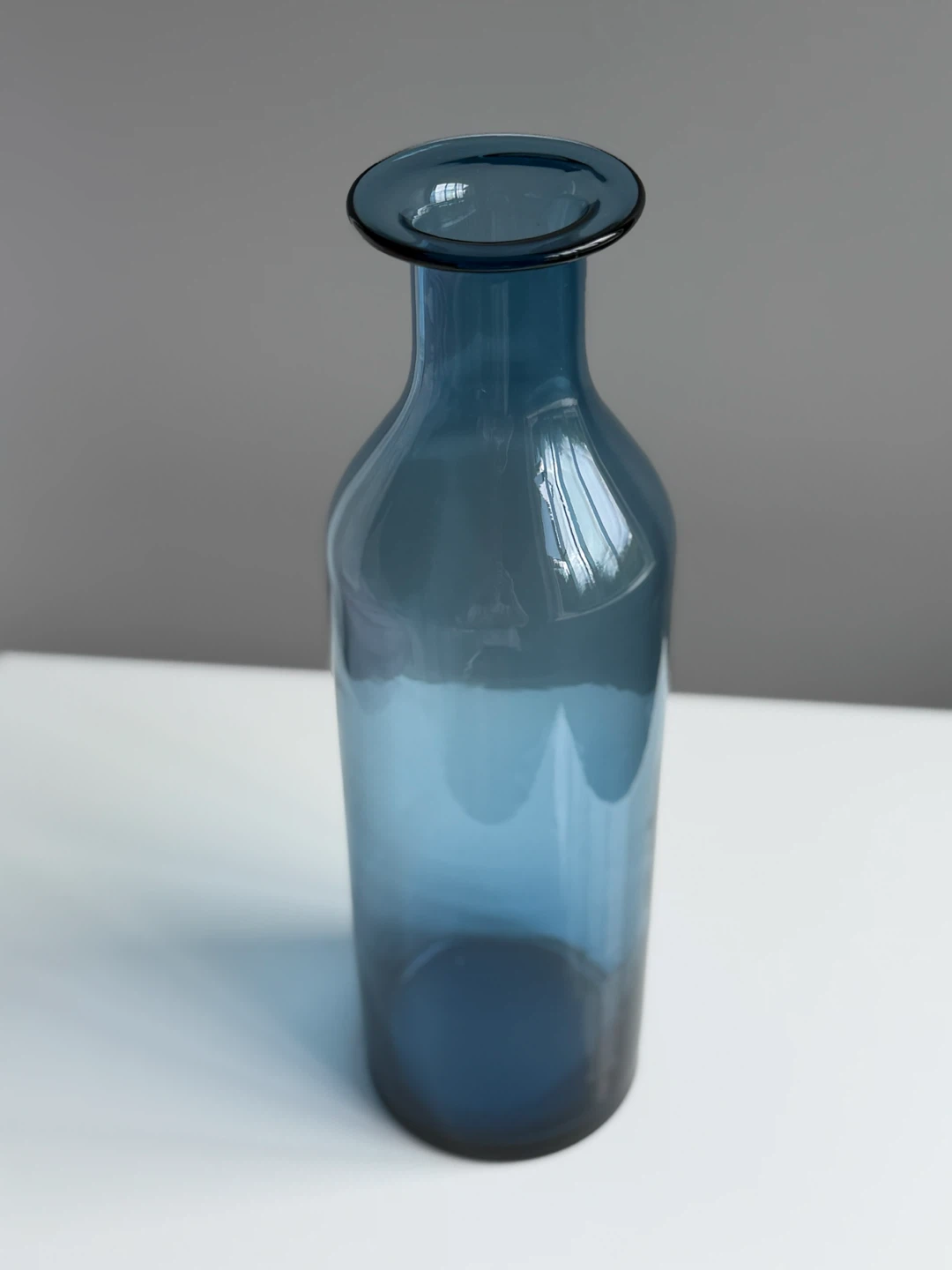 Blue Glass Vase & Clear Glass Cylinder Vase - photo 3