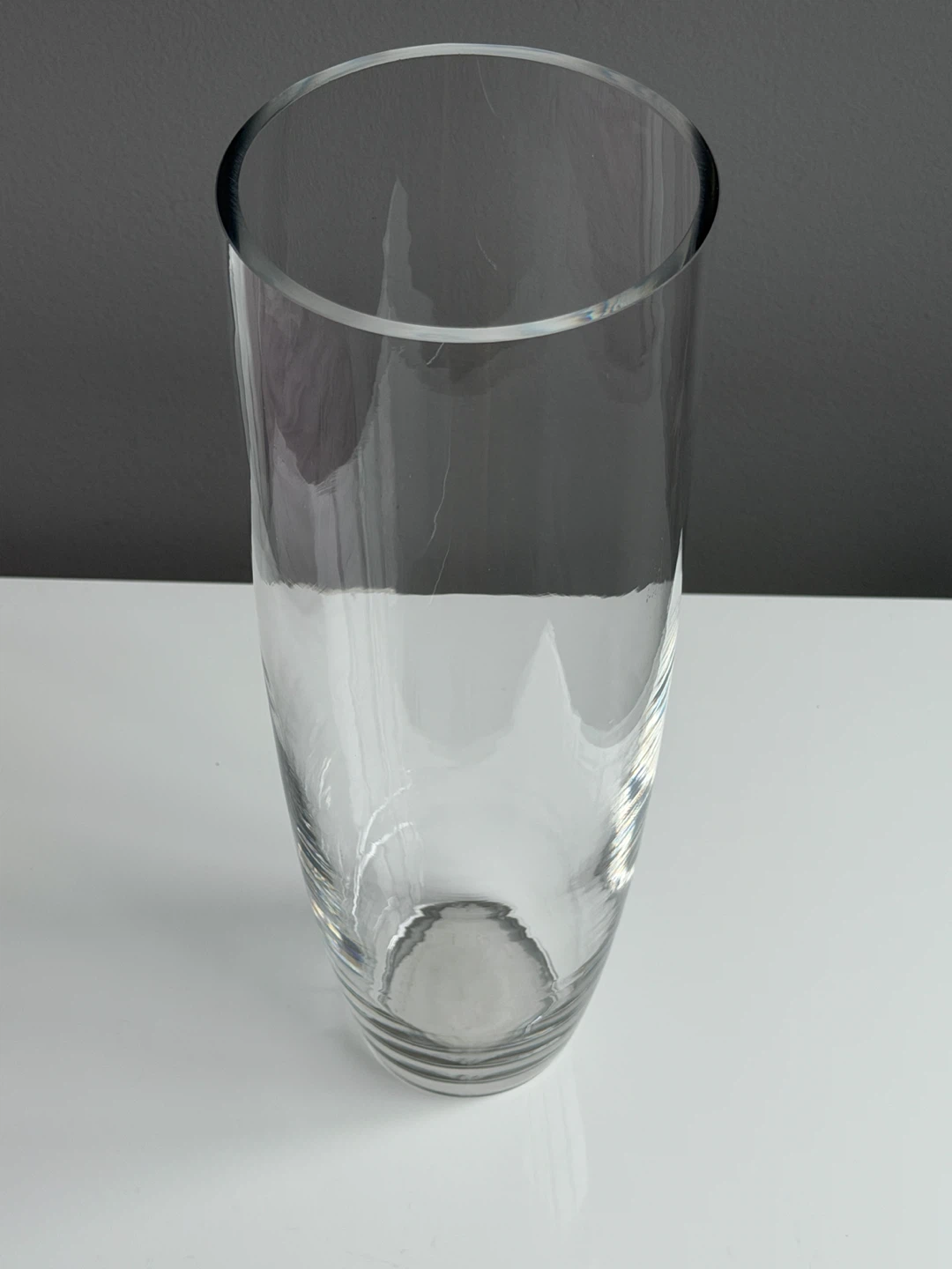 Blue Glass Vase & Clear Glass Cylinder Vase - photo 4