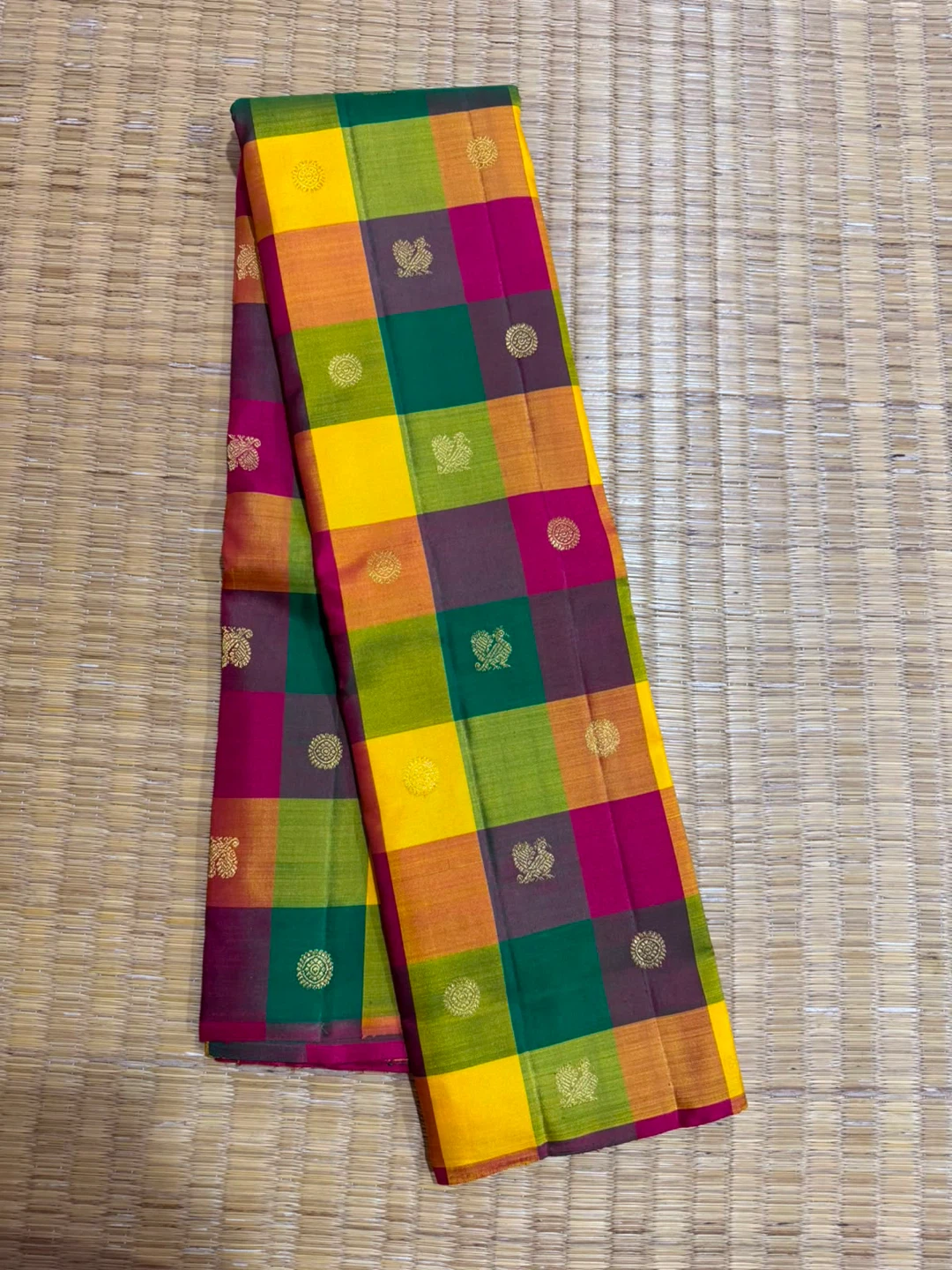 Madras checks Paalum pazhamum silk saree