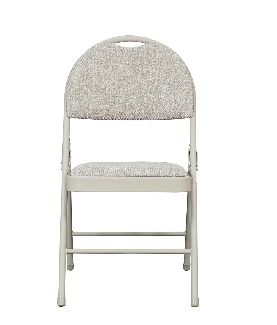 Light Gray Padded Folding Chair