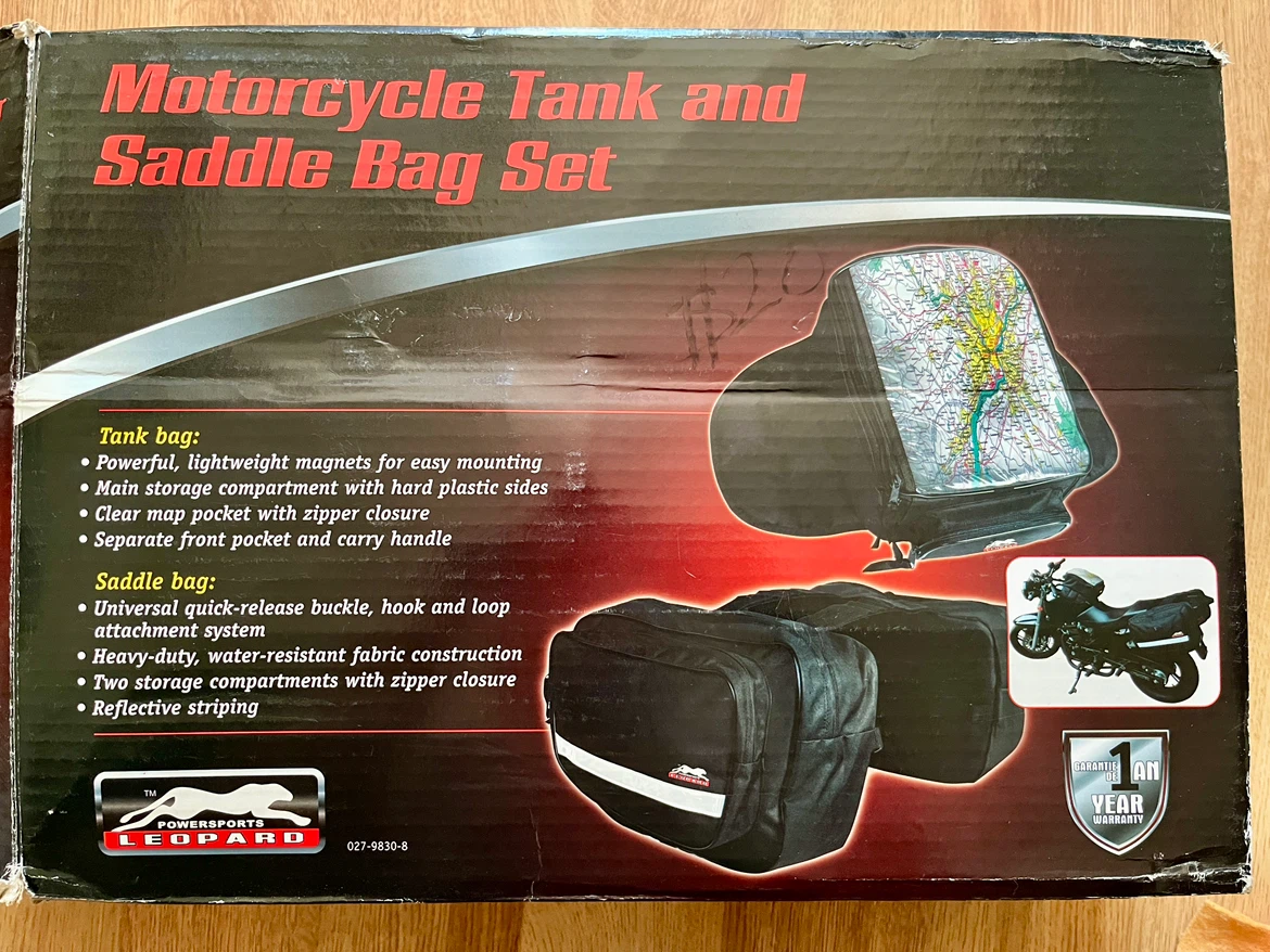 Motorcycle Tank and Saddle Bag Set