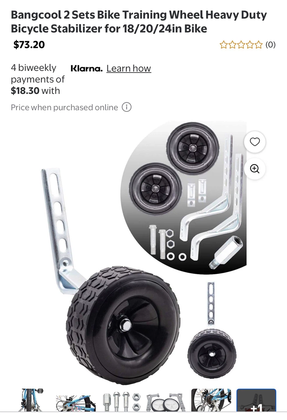 Pair of Kids Bike Training Wheels - photo 3