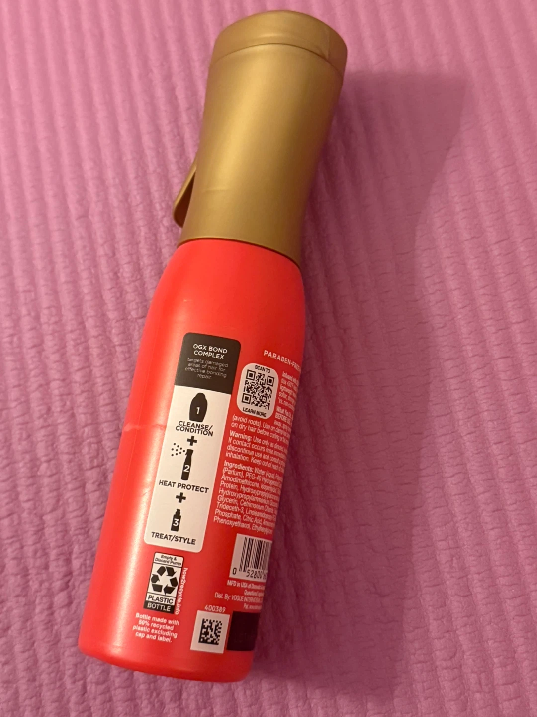 NEW✨OGX Bond Protein Repair Heat Protect Spray - photo 2