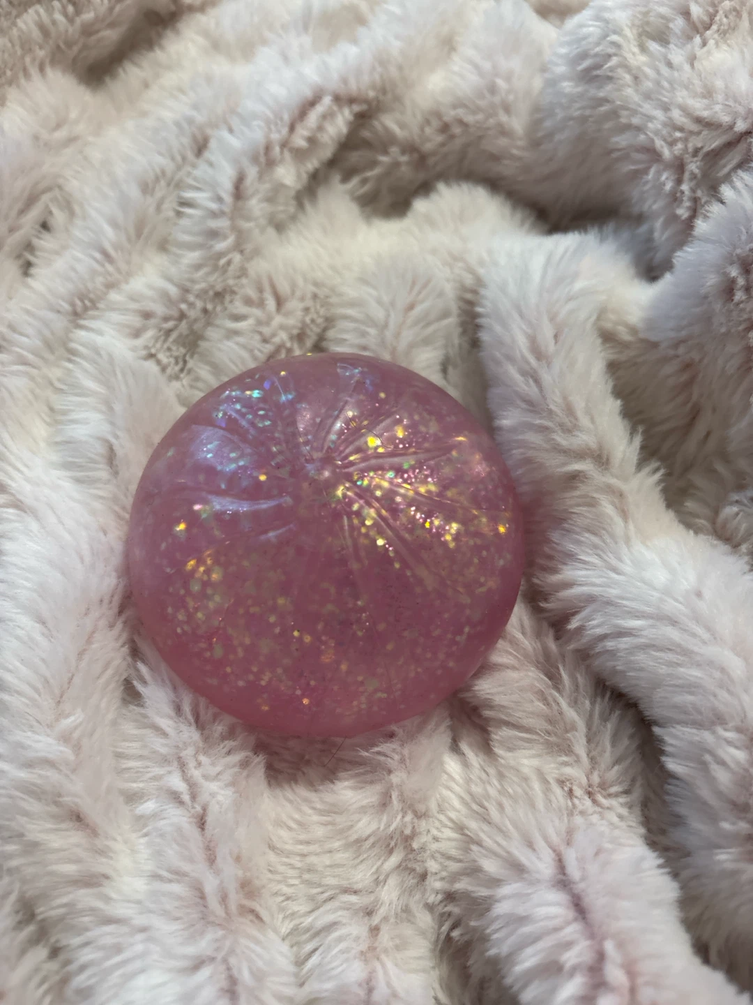 Pink Glitter dumpling squishy