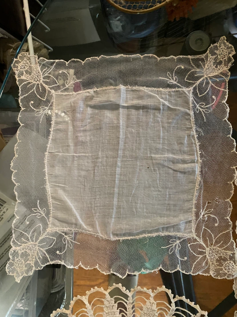 Vintage Lace Handkerchief perfect for wedding