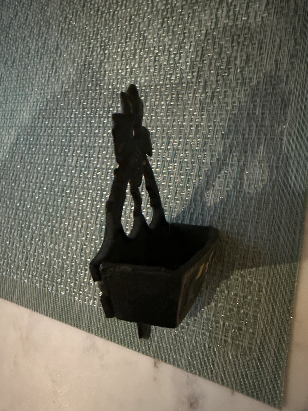 Cast Iron Wall Basket Holder - photo 2