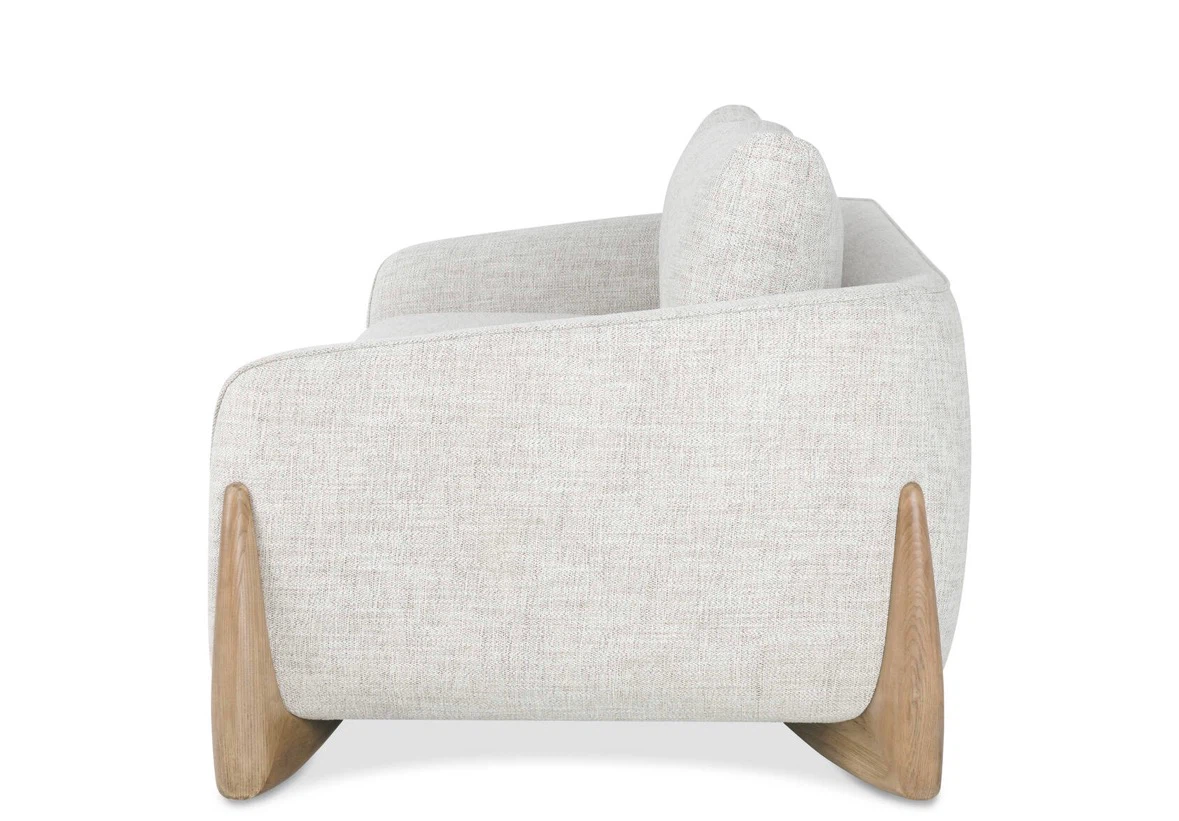 Modern Sofa with Wood Accents - photo 2