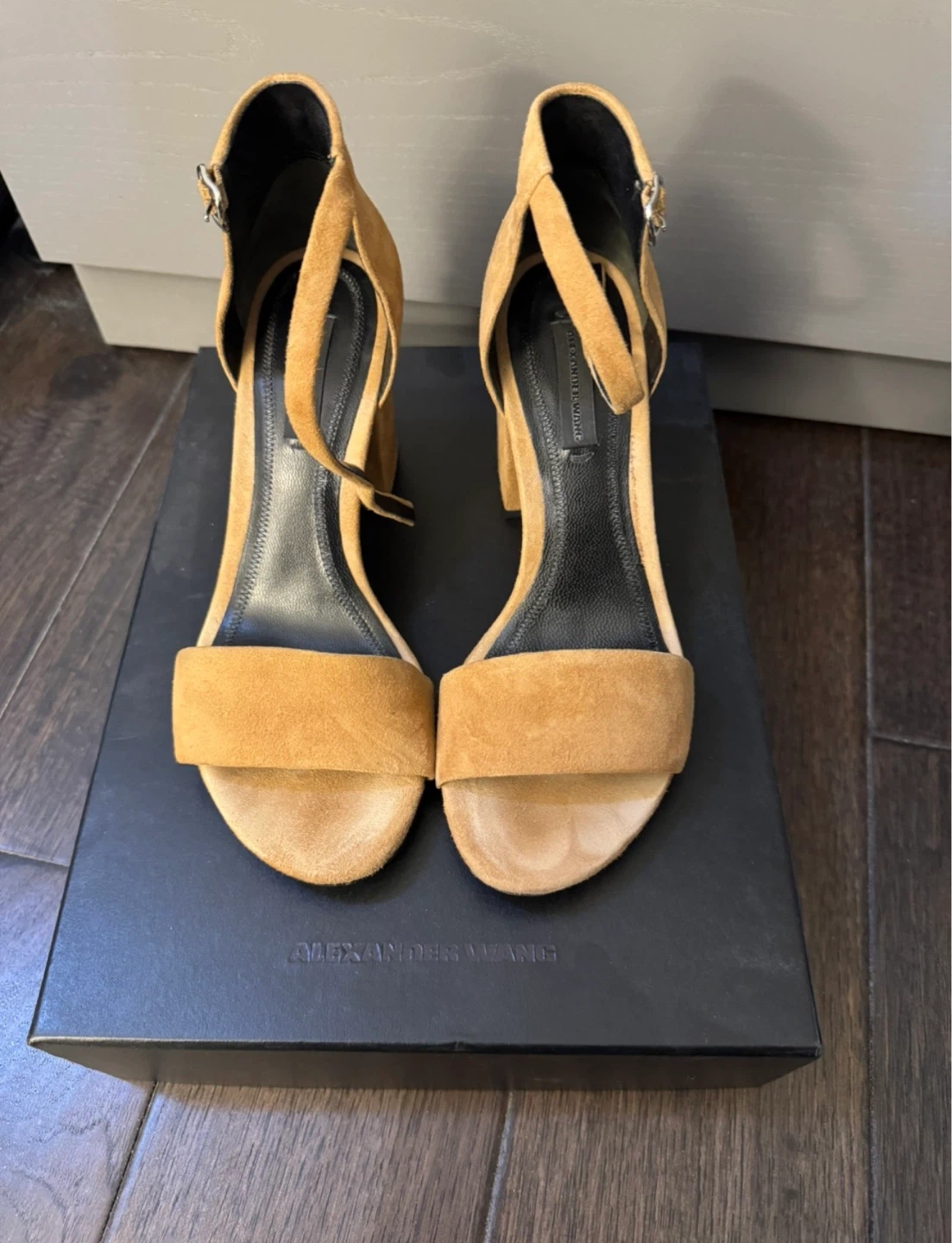 Alexander Wang Suede Block Heel Sandals size - 36