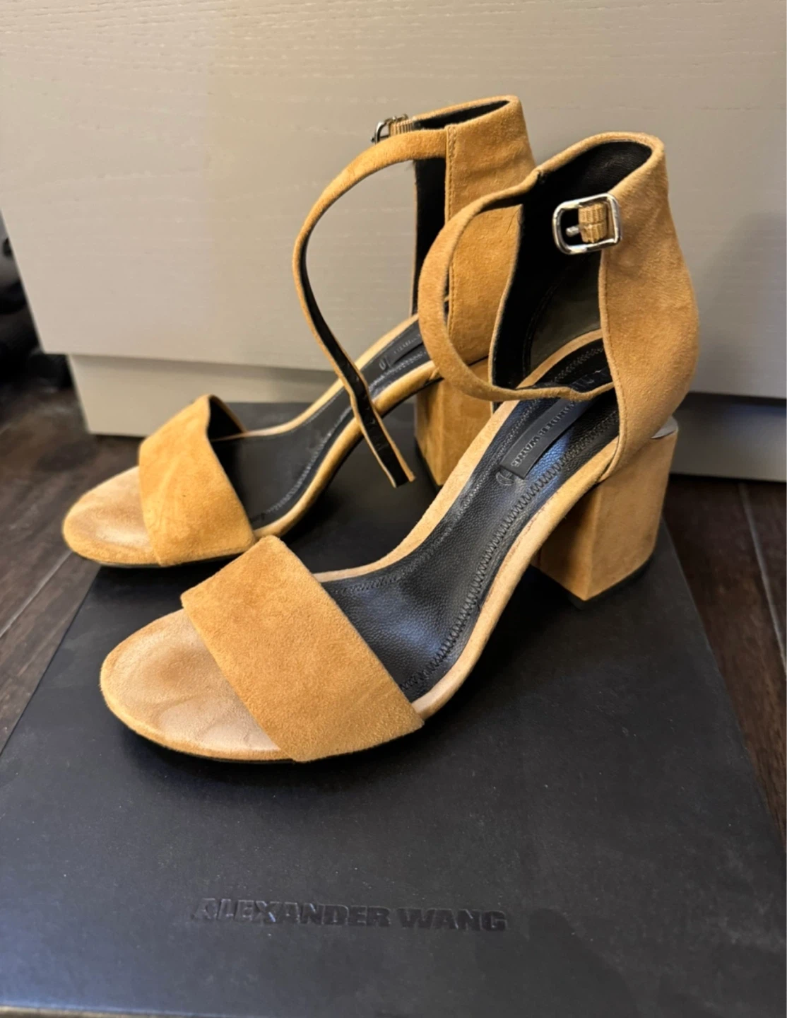 Alexander Wang Suede Block Heel Sandals size - 36 - photo 2