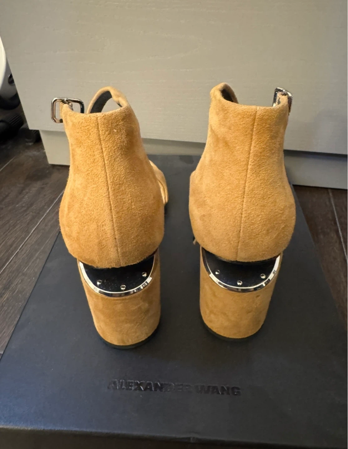 Alexander Wang Suede Block Heel Sandals size - 36 - photo 3