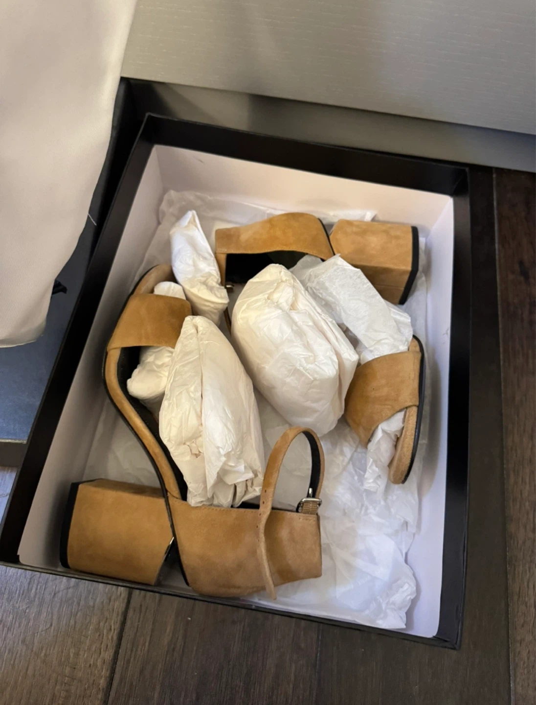 Alexander Wang Suede Block Heel Sandals size - 36 - photo 4