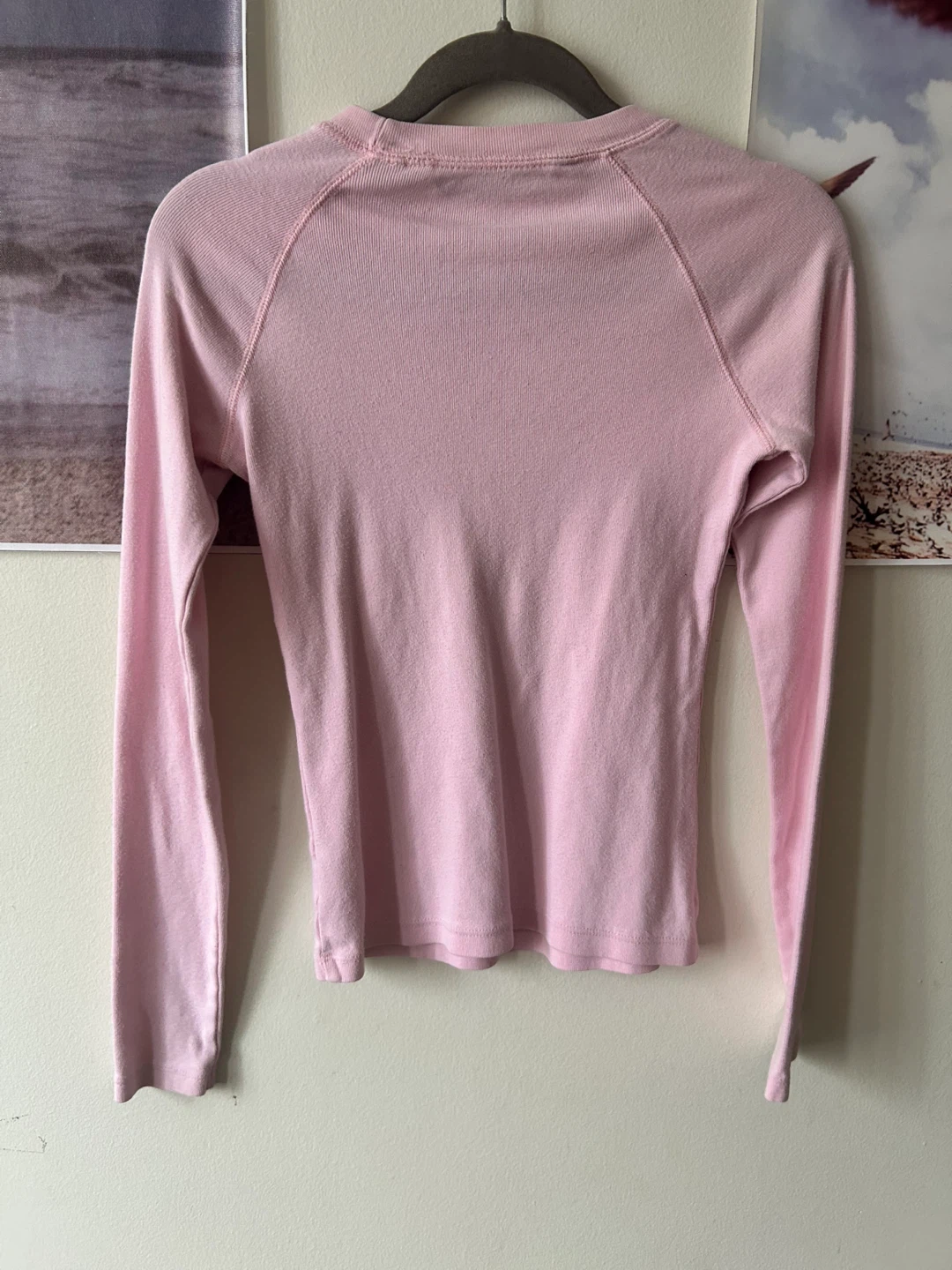 Tommy Hilfiger Pink Long Sleeve Fitted Top - photo 2