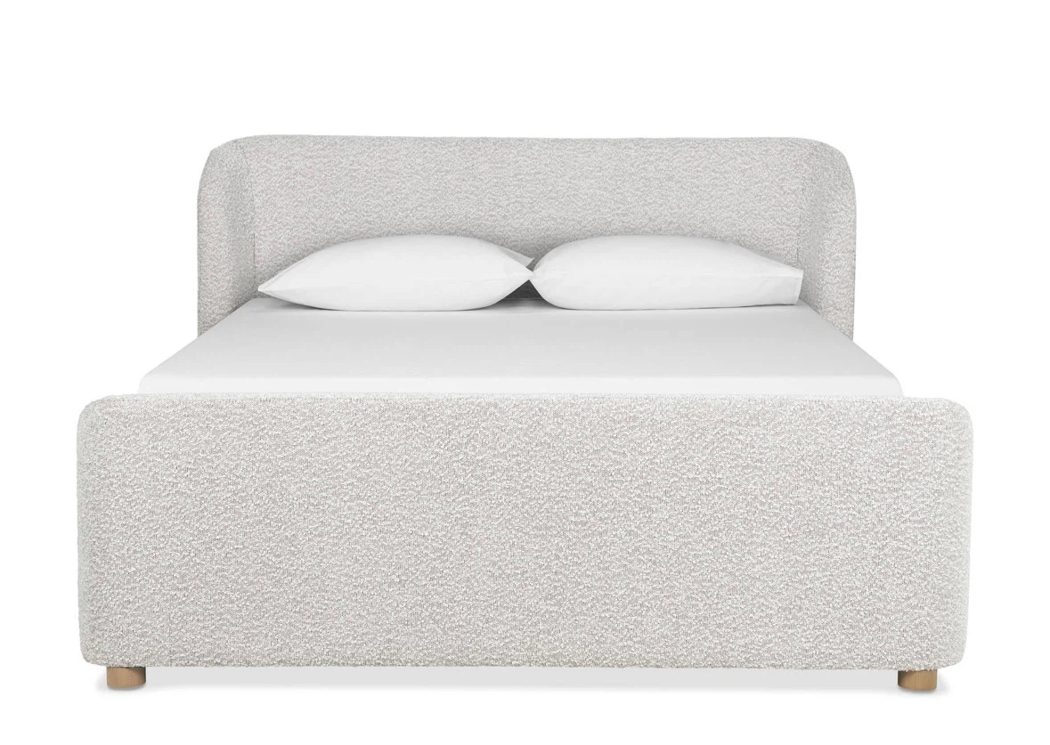 Boucle Upholstered Bed Frame - photo 2