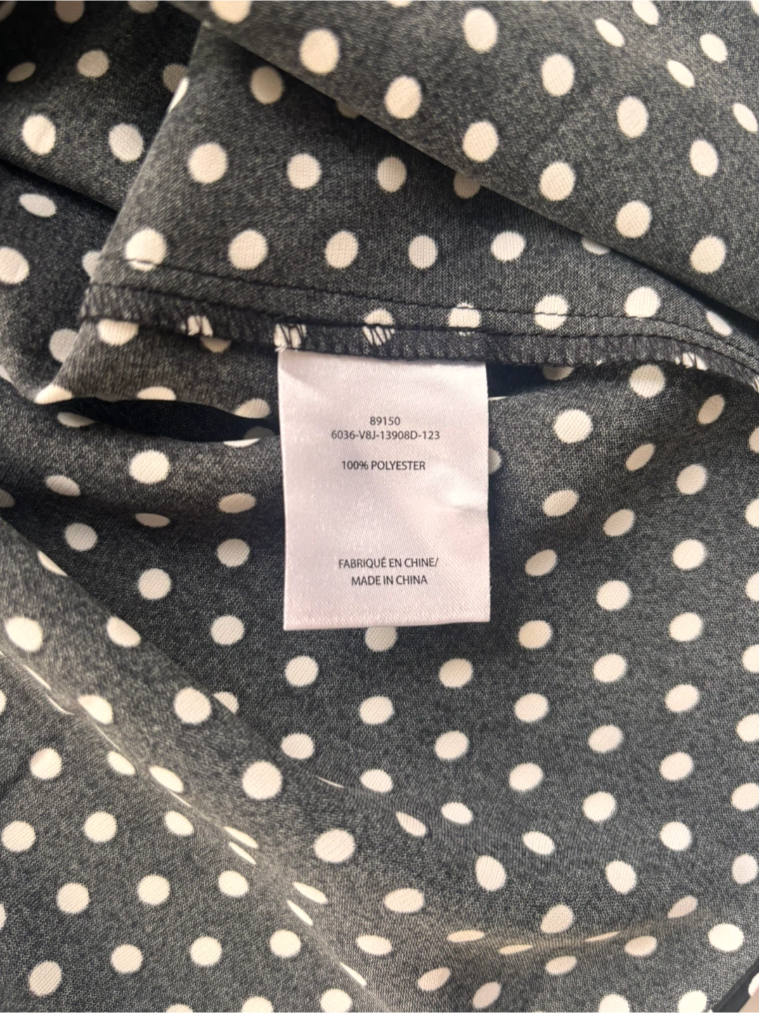 Melanie Lyne Black & White Polka Dot Blouse - Size 8 - photo 5