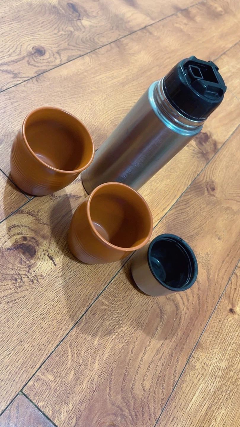 Stainless Steel Thermos with Cups
