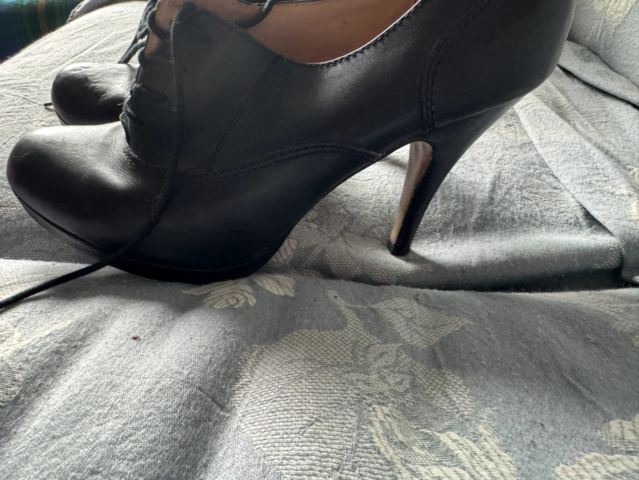 leather heels - photo 2