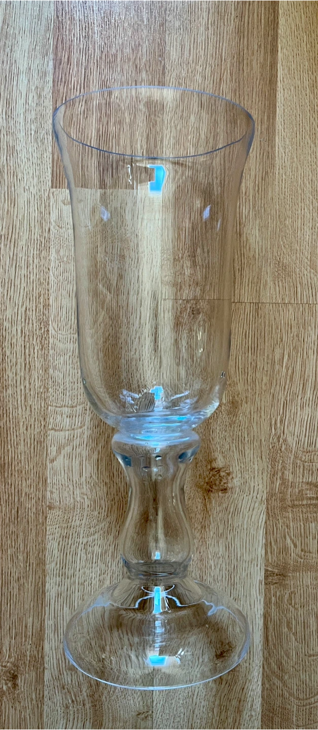 Clear Glass Pedestal Candle Holder - photo 3