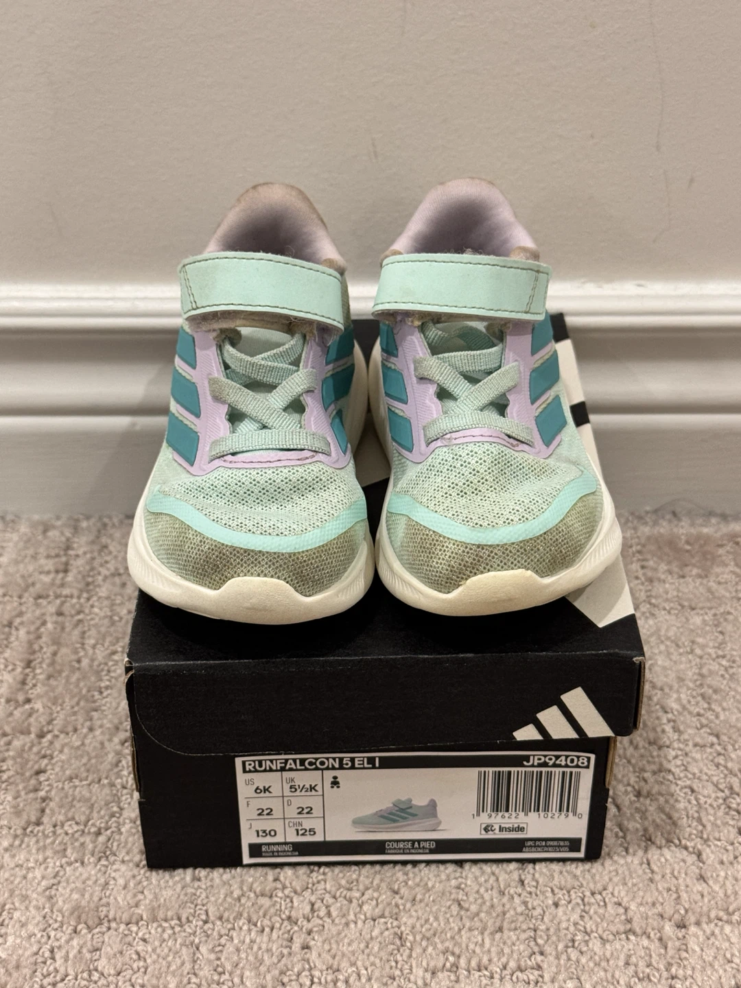 Adidas runfalcon runners shoes toddler 6K - photo 2
