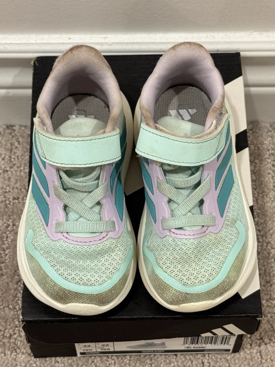 Adidas runfalcon runners shoes toddler 6K - photo 3