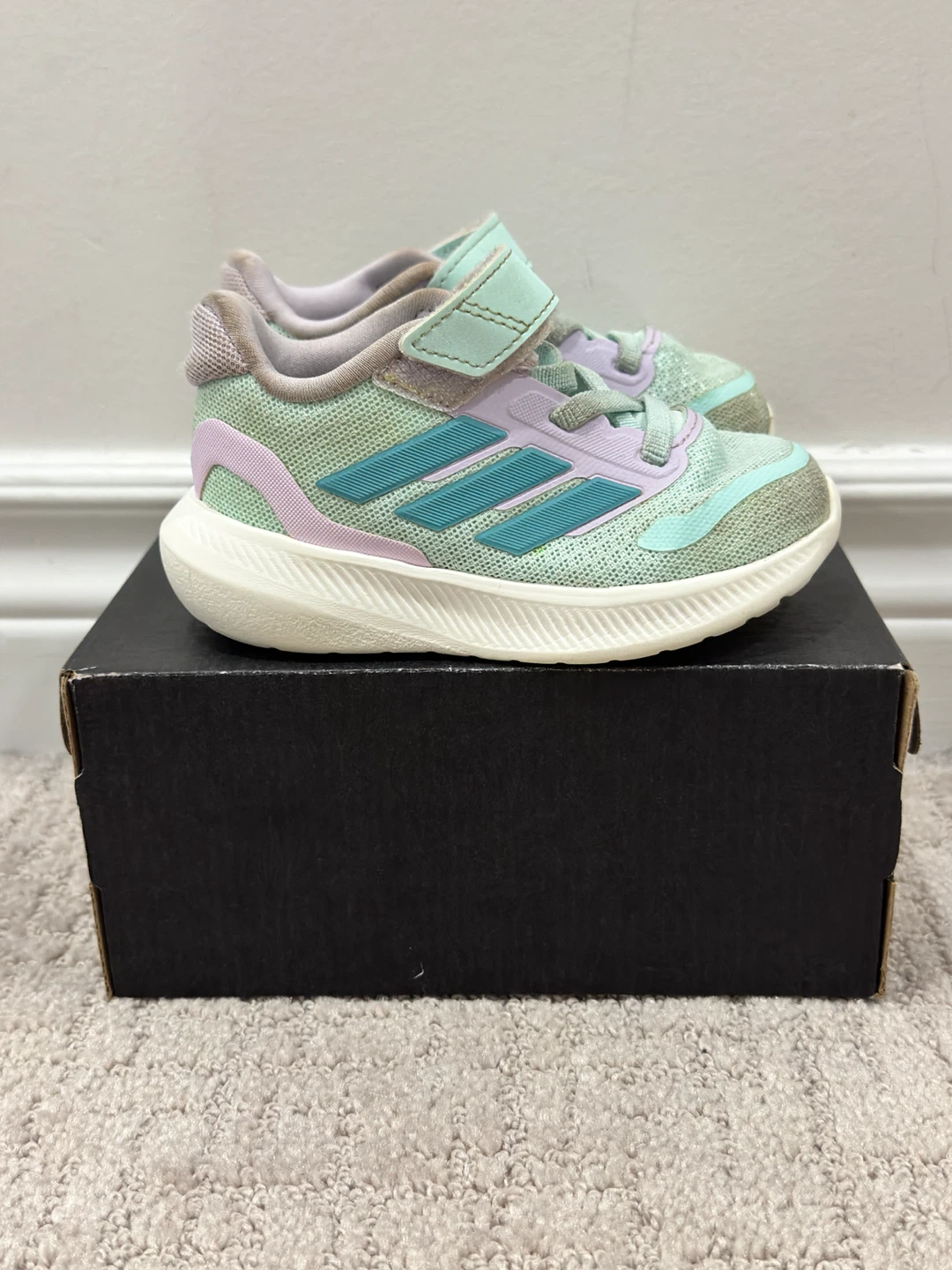 Adidas runfalcon runners shoes toddler 6K - photo 4