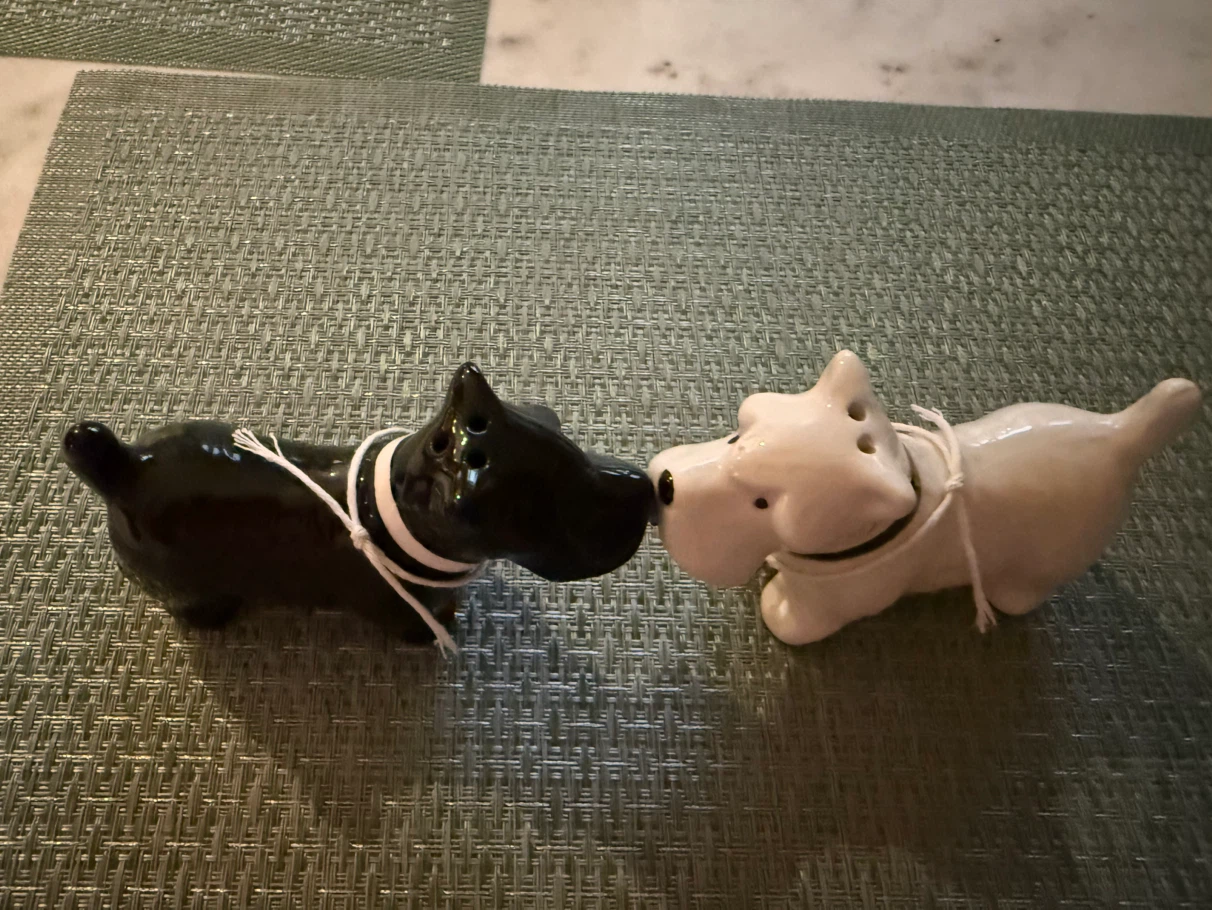 Scottie Dog Salt and Pepper Shakers