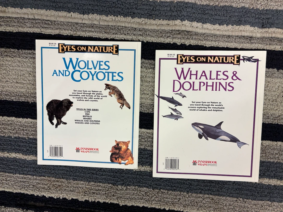 Eyes on Nature Wolves & Coyotes and Whales & Dolphins Books - photo 2