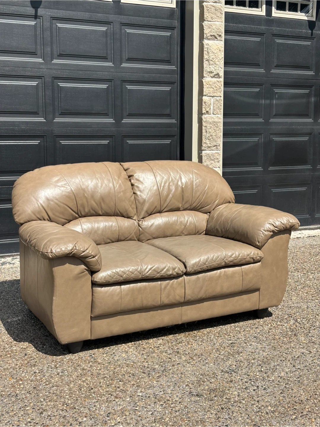 Genuine Leather Loveseat - photo 4
