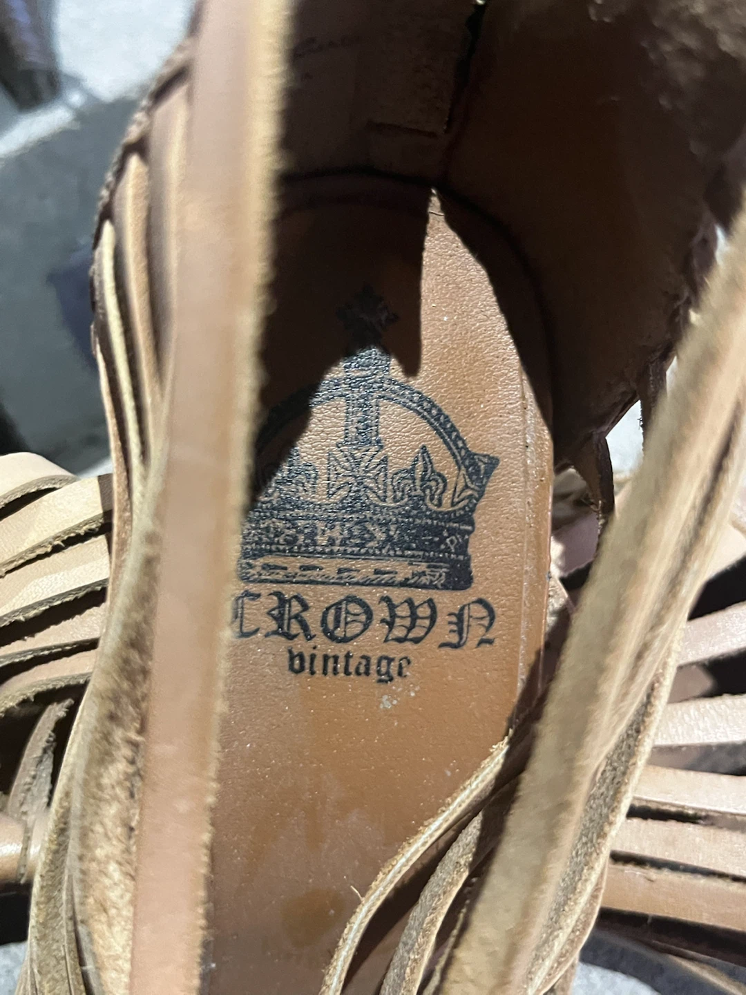 Crown Vintage Brown Strappy Heels - photo 3