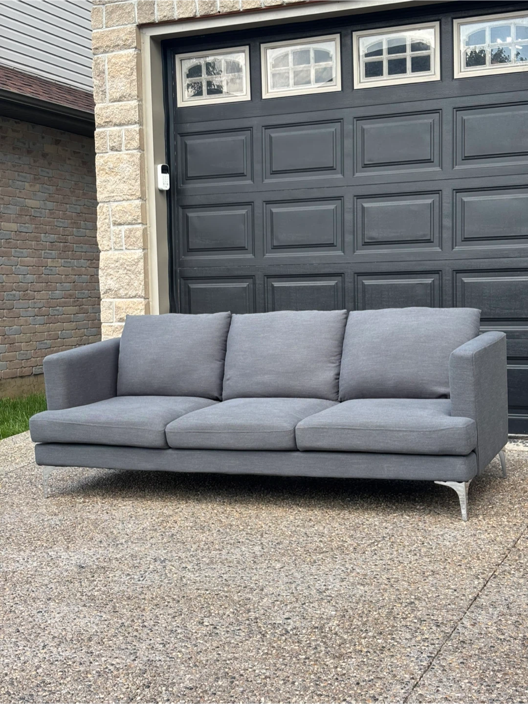 Modern Grey Sofa - photo 4