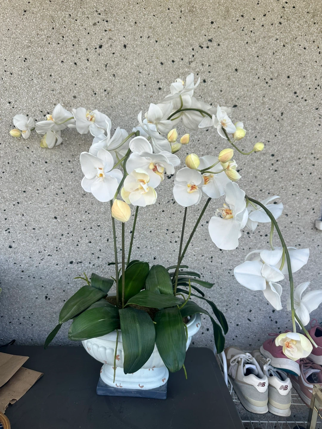 White Orchid Artificial Plant