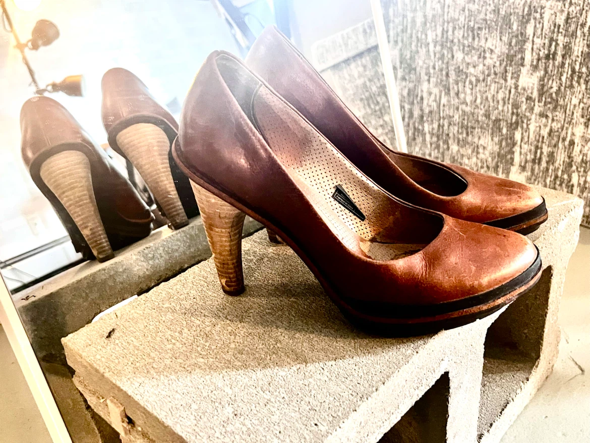Brown Leather Heels
