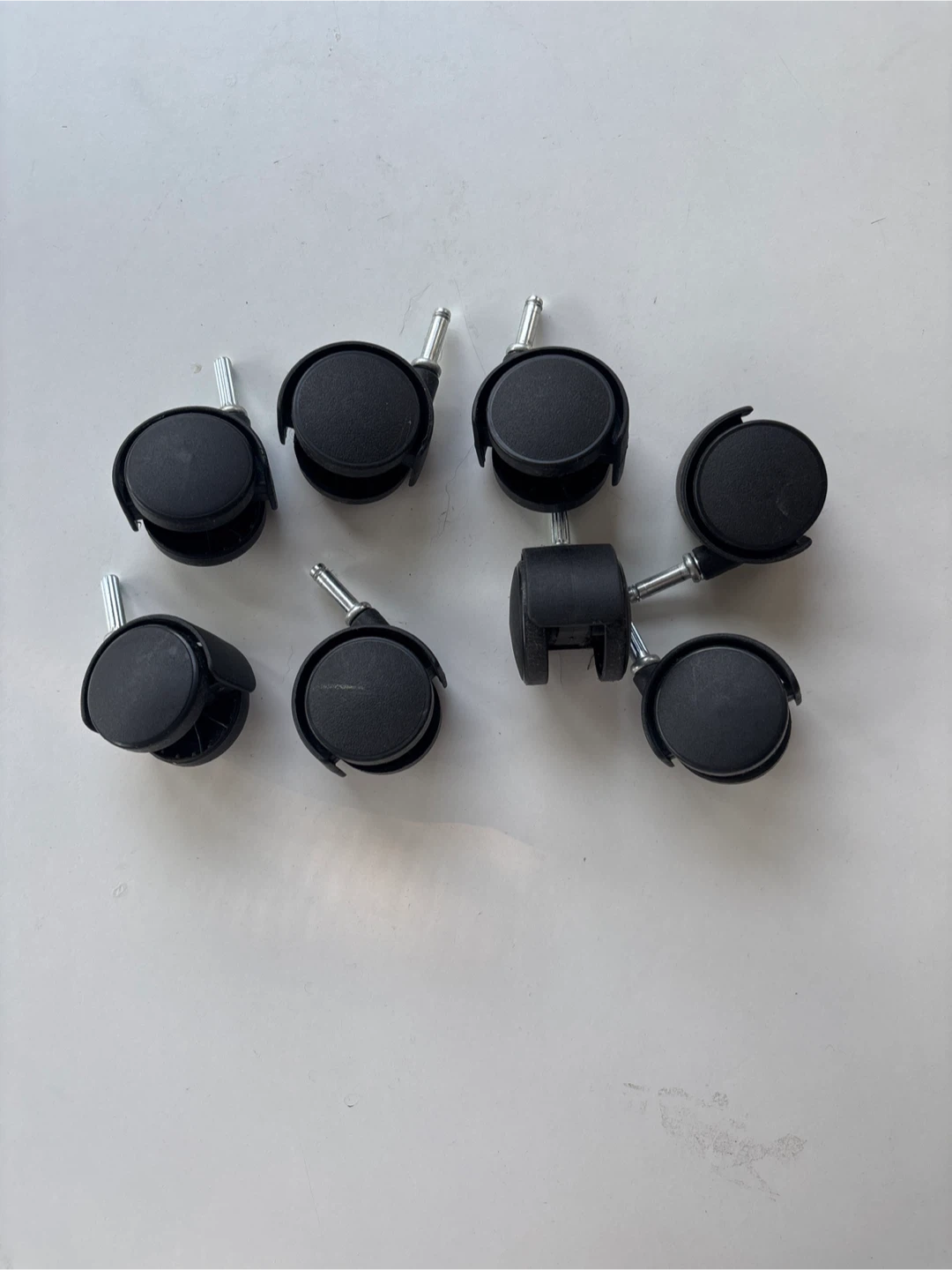 Set of 7 Black Casters