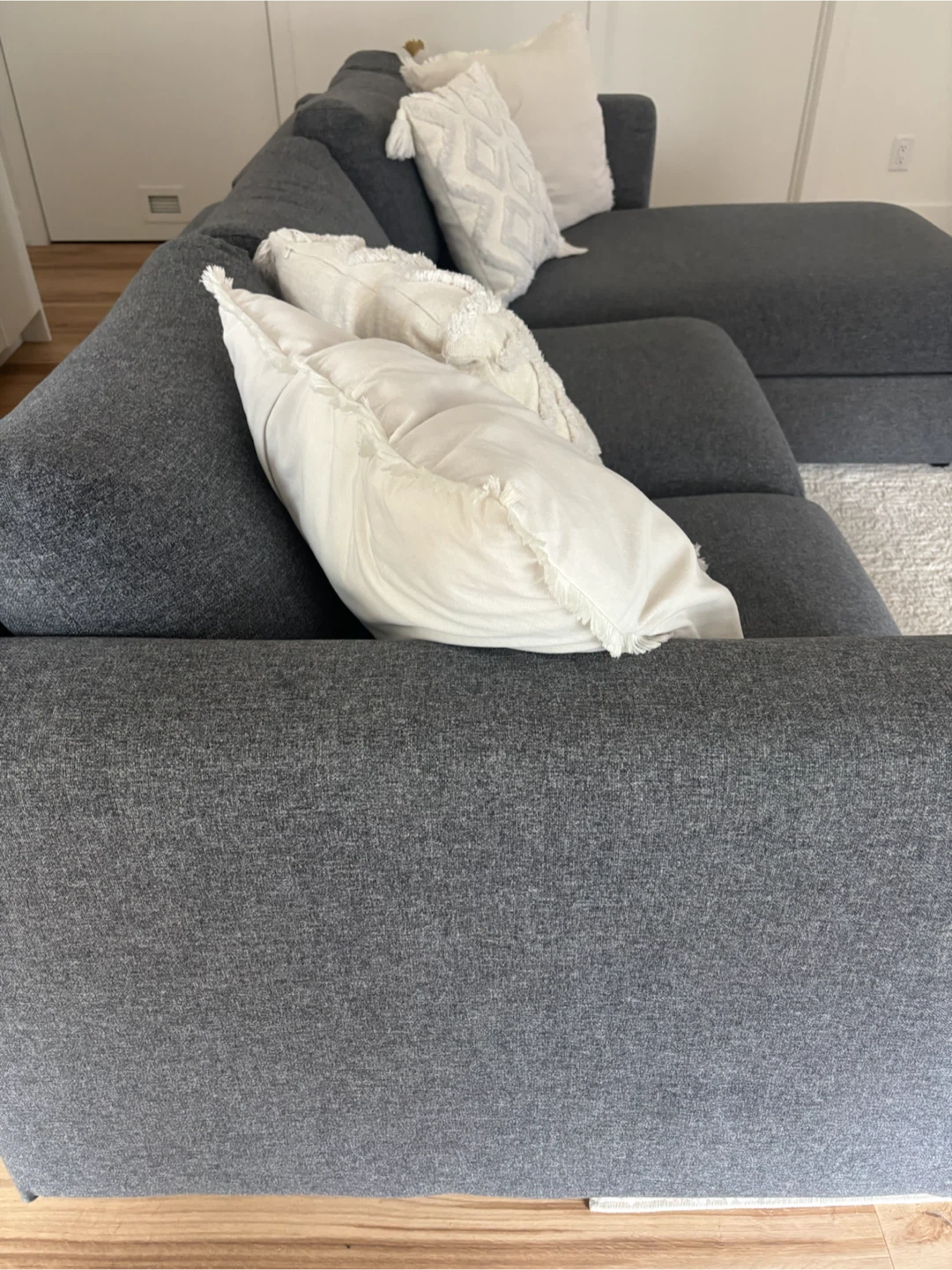 Dark Grey Sectional Sofa - photo 4