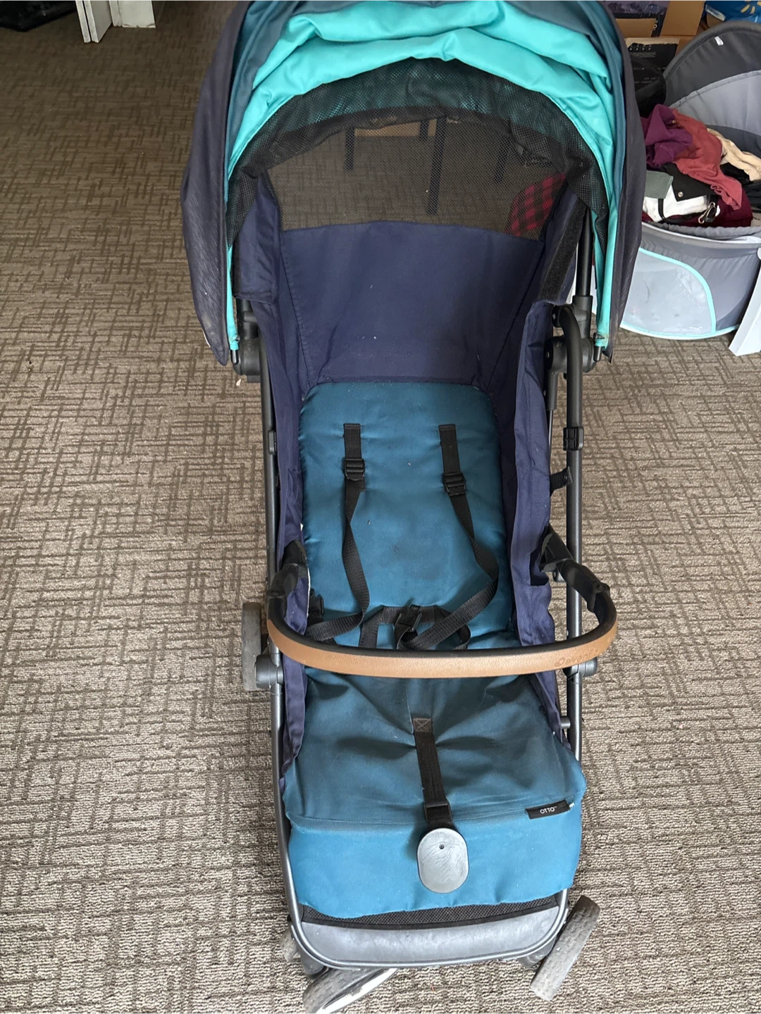 Evenflo Gold Otto Self-Folding Travel Stroller - Sapphire Blue - photo 2