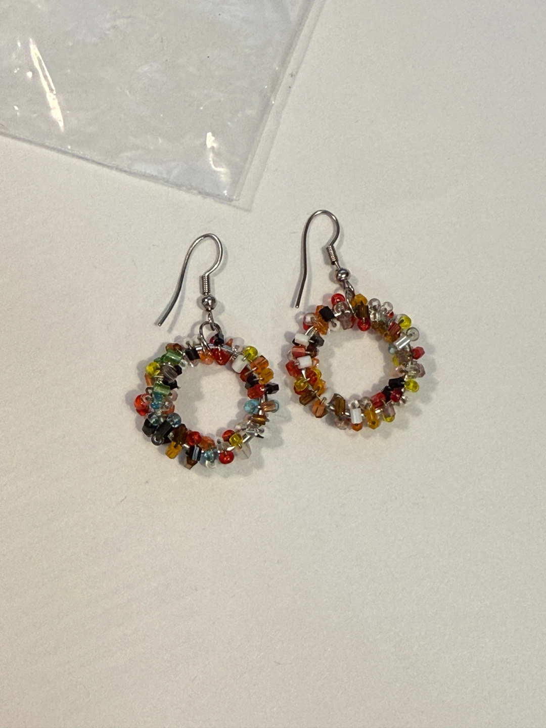 Beaded Hoop Earrings - photo 2