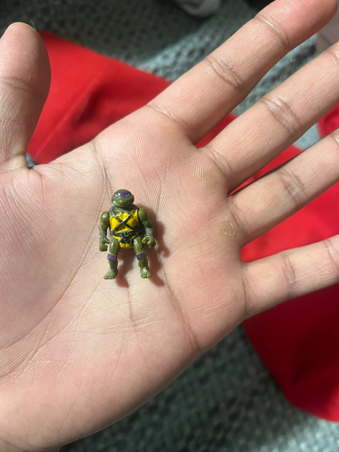 Vintage  micro Teenage Mutant Ninja Turtle action figure - photo 2