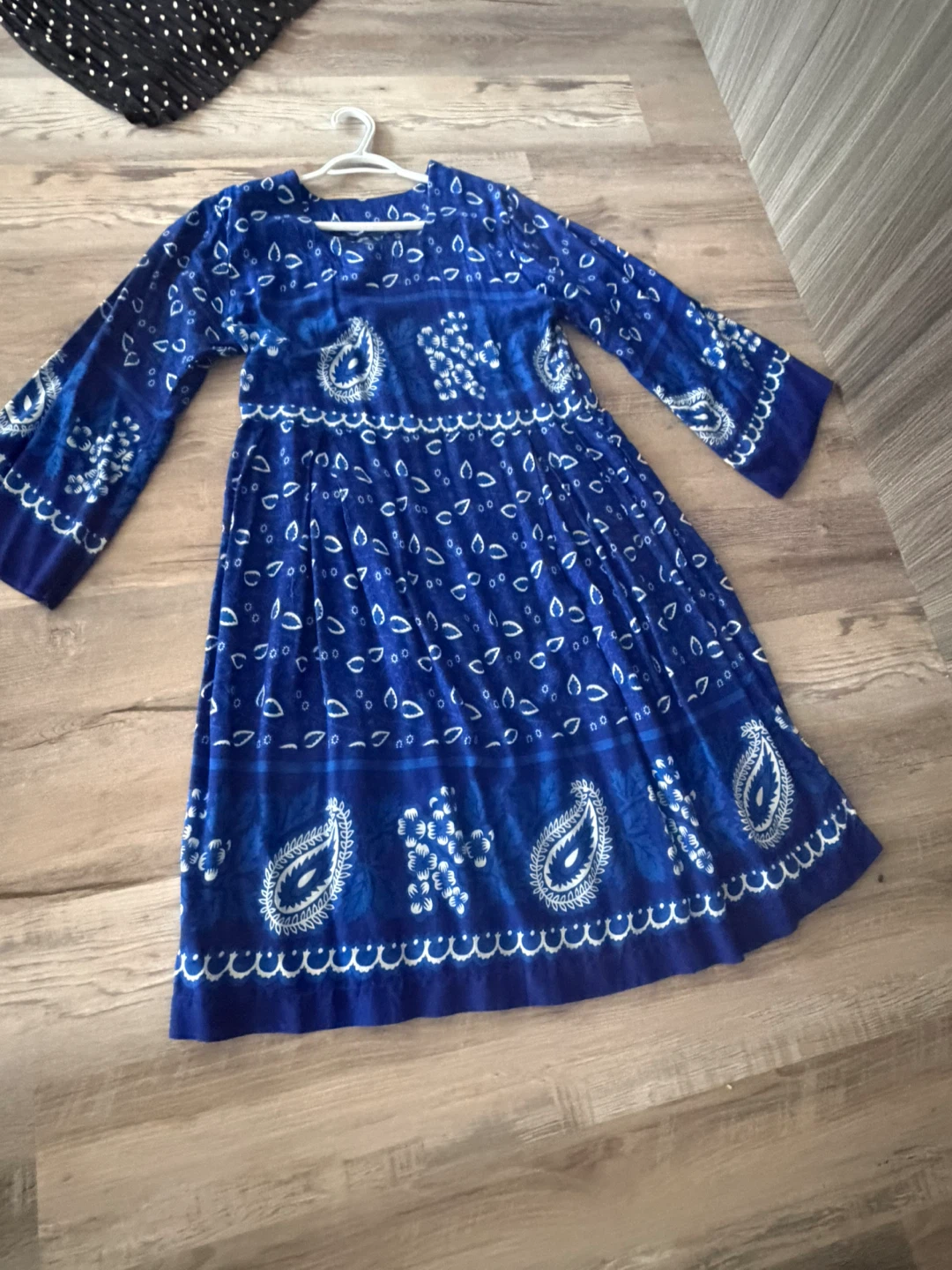 Blue Paisley Print Dress - photo 2