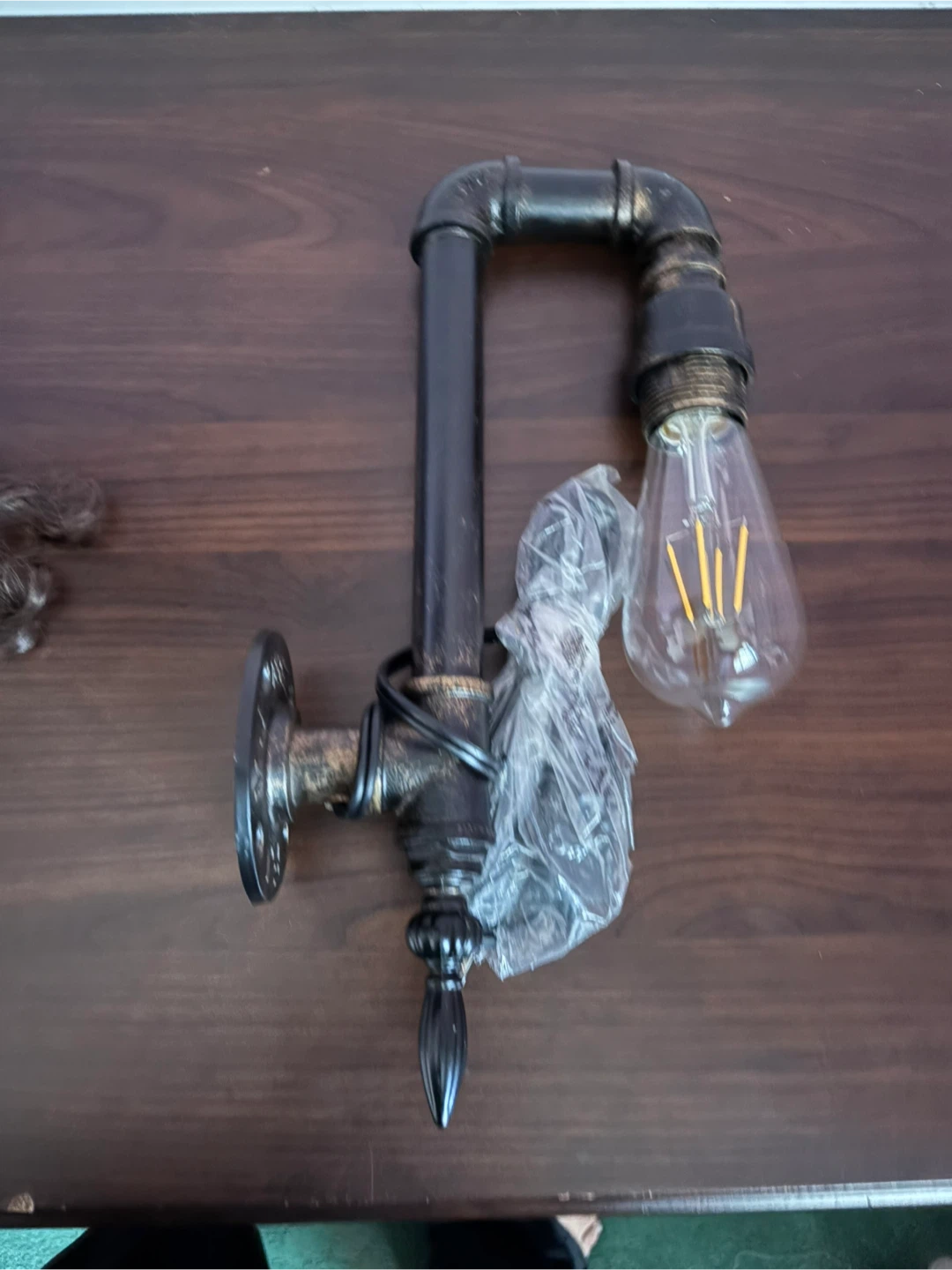 Industrial Pipe Wall Sconce Light - photo 2