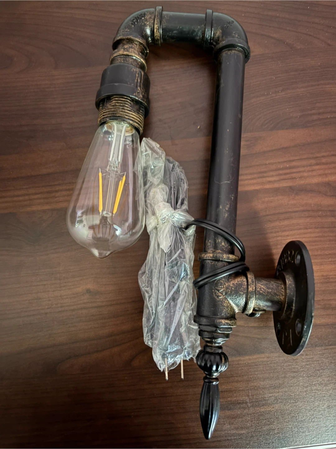 Industrial Pipe Wall Sconce Light - photo 3