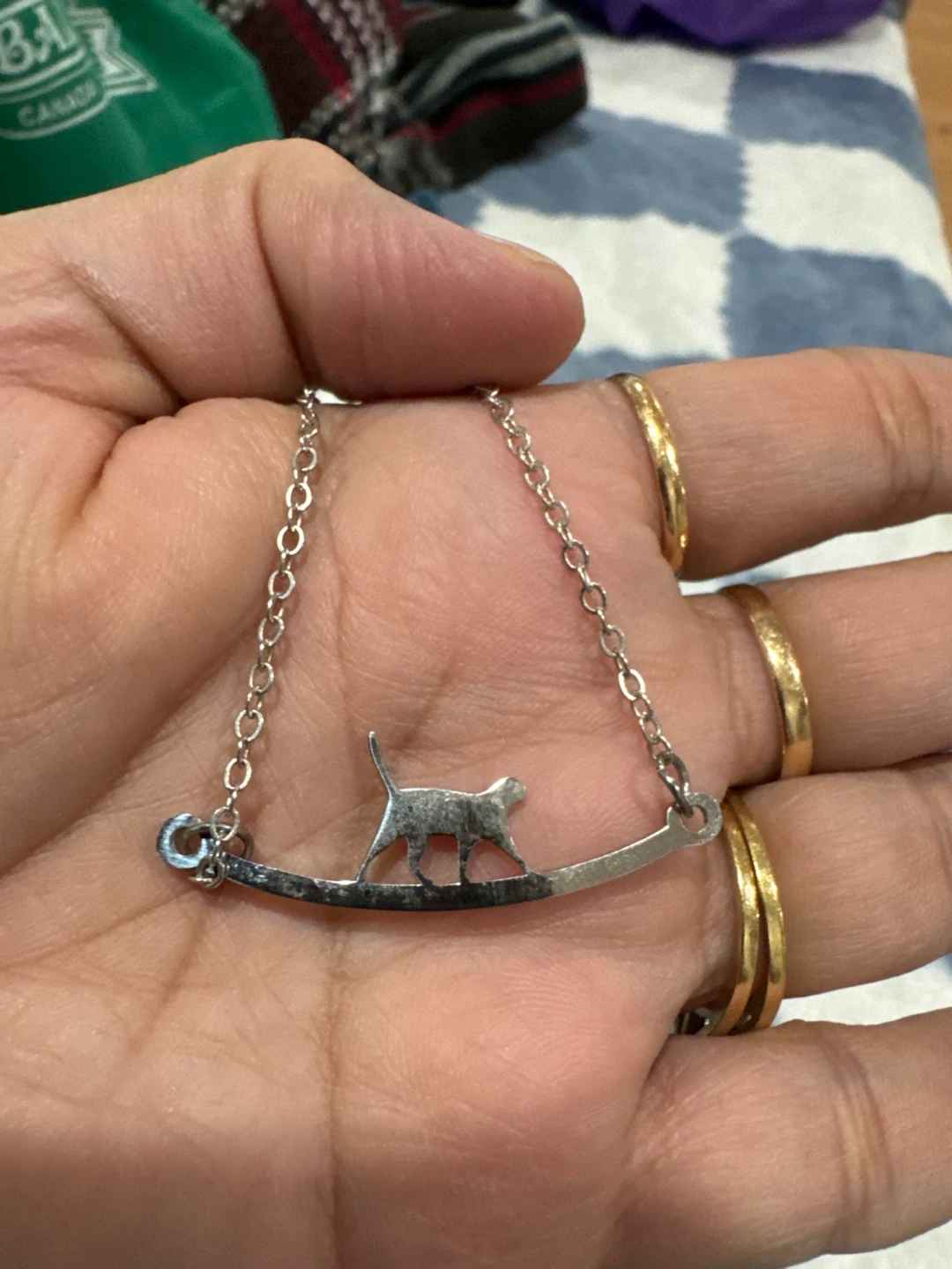 For all cat moms. Silver tone cat pendant necklace - photo 4