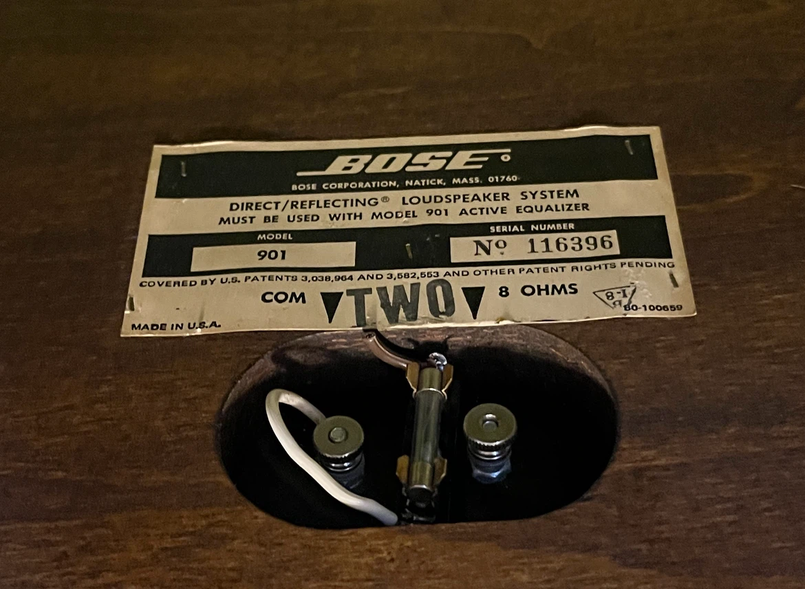 Bose 901 Speakers with Original Active Equalizer - photo 2