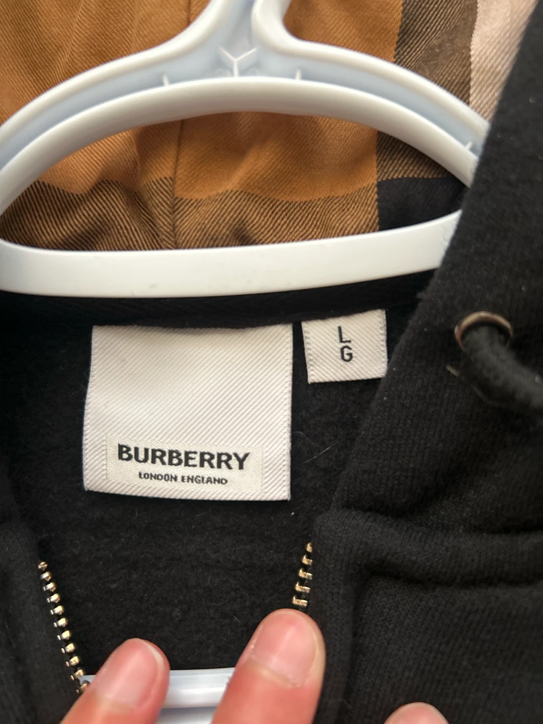 Burberry London England Black Zip-Up Hoodie - photo 2