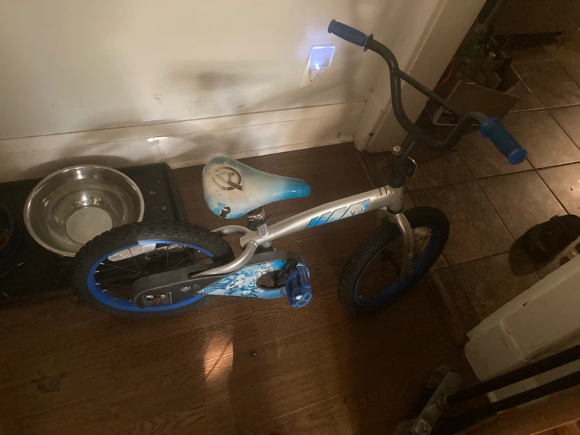 Kids Bike - Silver/Blue